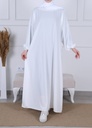 ABAYA BLANCHE SOIE DE MEDINE