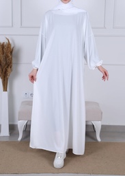ABAYA BLANCHE SOIE DE MEDINE