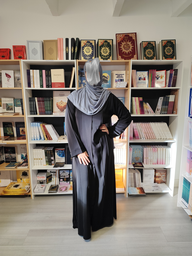 ABAYA ZIP NOIRE